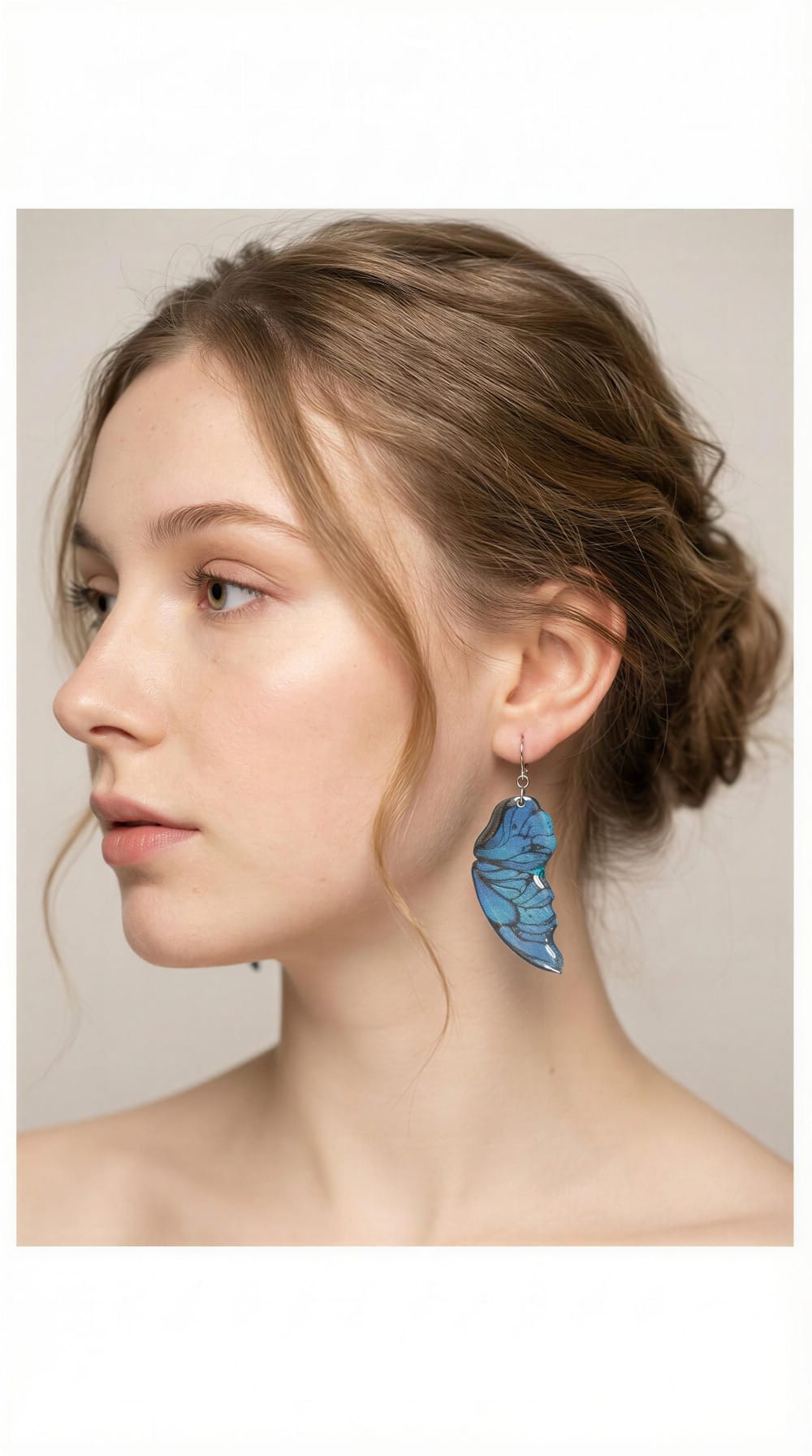 Pendientes Alas de Mariposa Azules