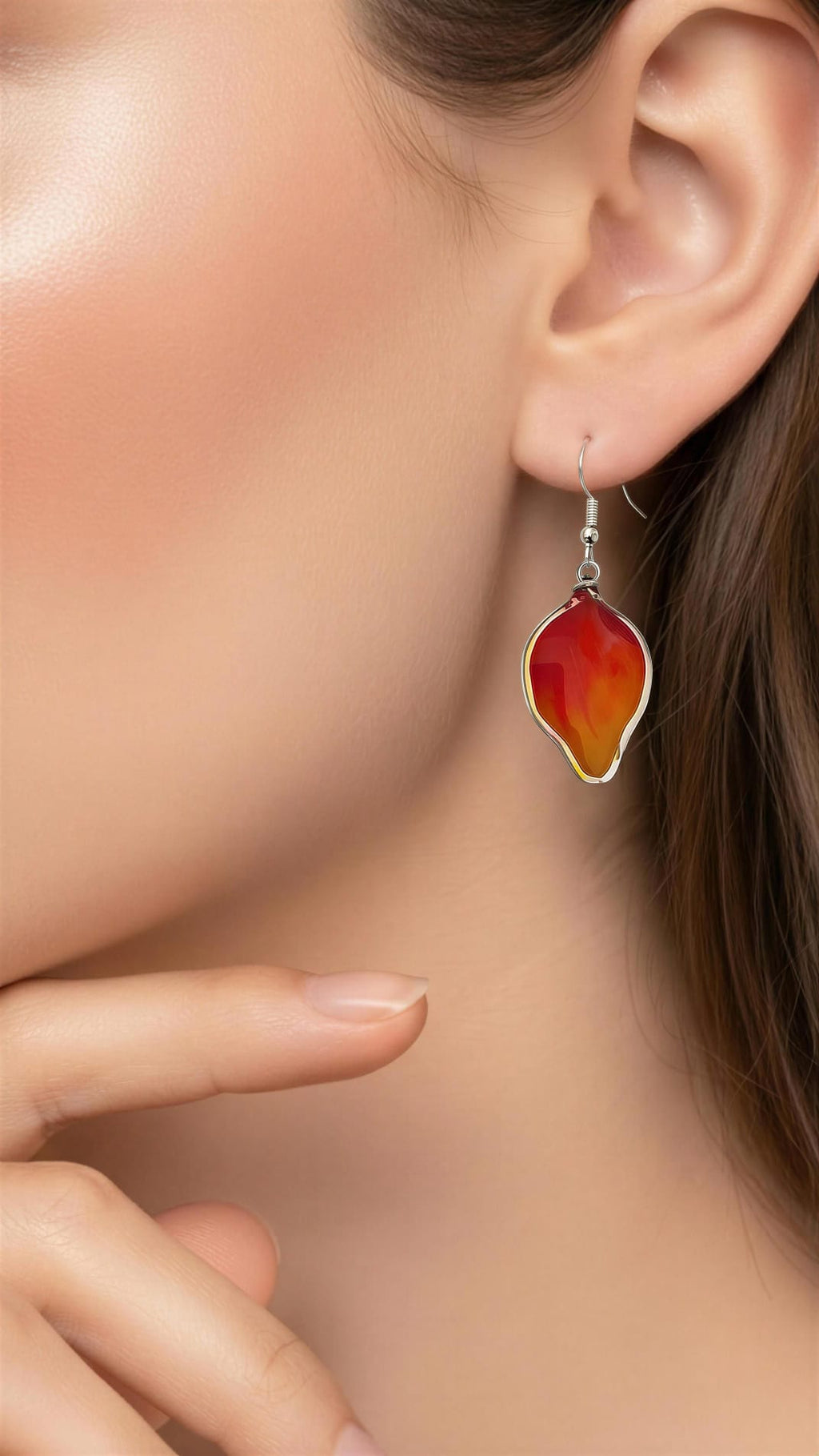 Pendientes llamas de fuego