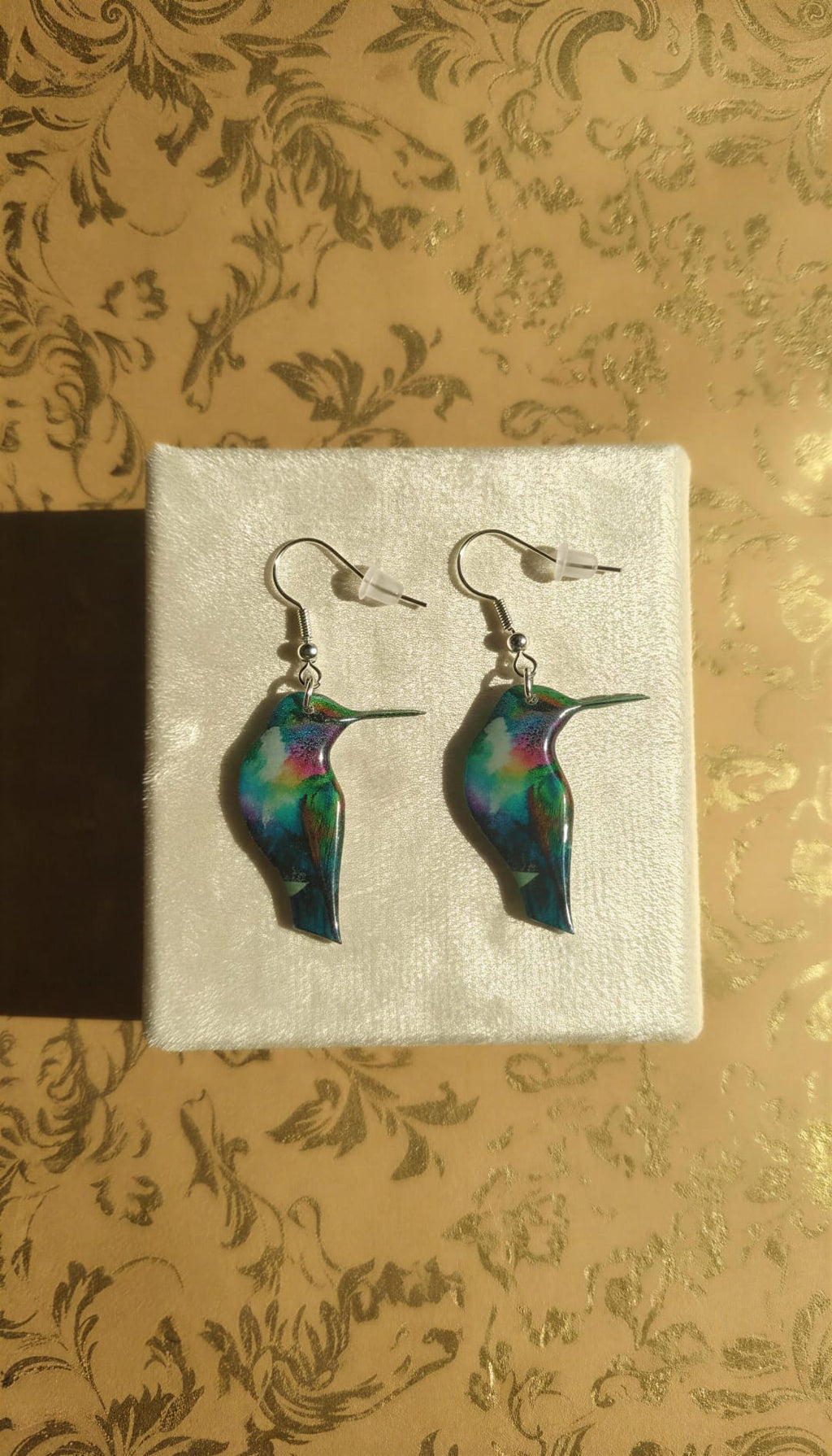 Pendientes silueta Colibrí